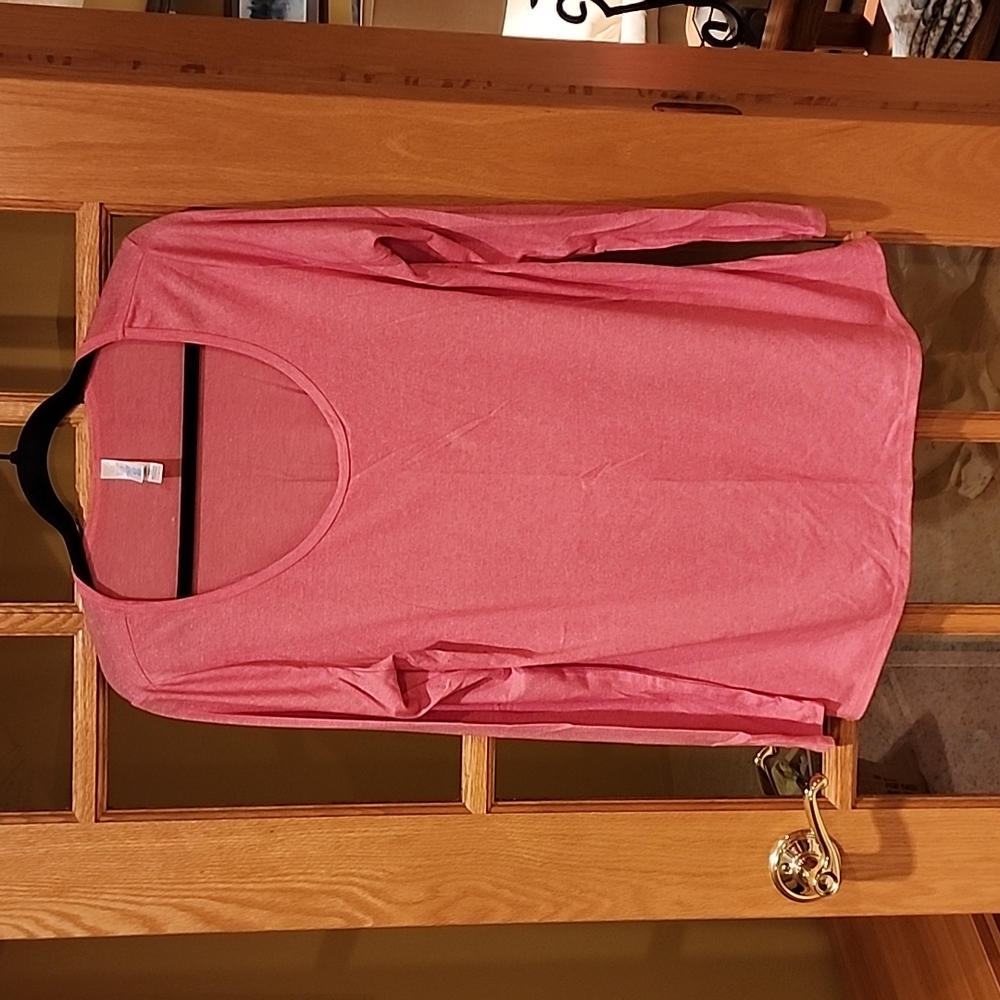 Light pink heathered lynnae long sleeve